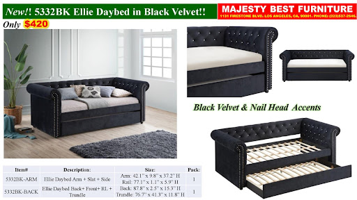 Majesty Best Furniture Muebleria en los Angeles, Colchoneria, Literas, Camas, Credito Facil.